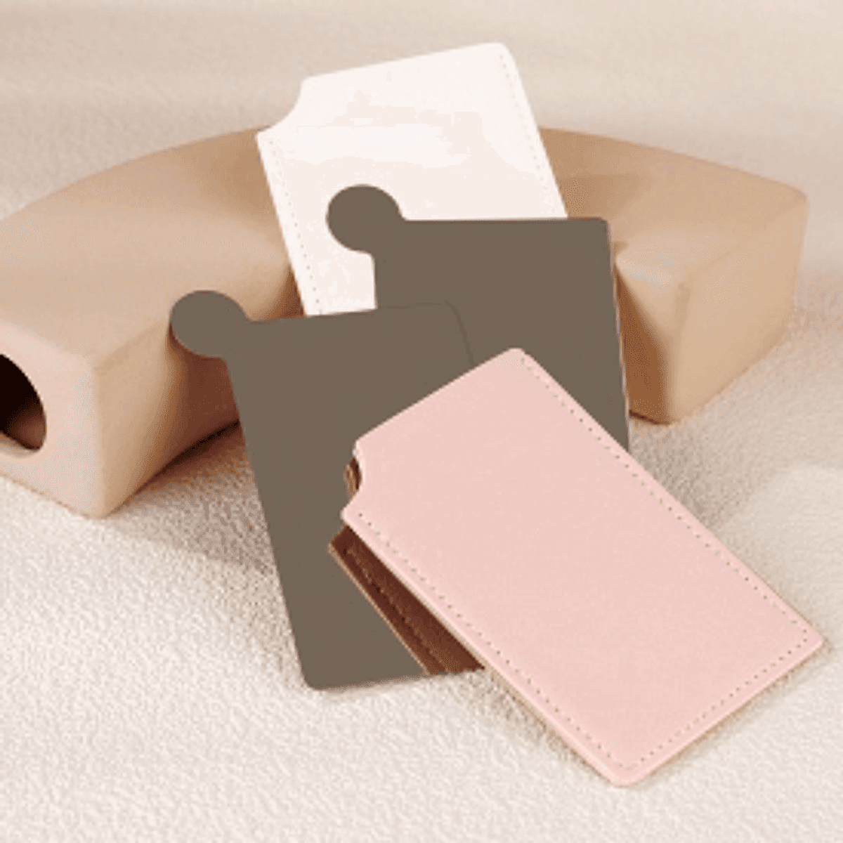 Espelhos inox inquebráveis nas cores branco, grafite e rosa